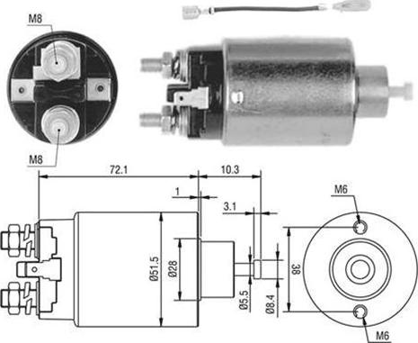 Magneti Marelli 940113050398 - Ievilcējrelejs, Starteris adetalas.lv