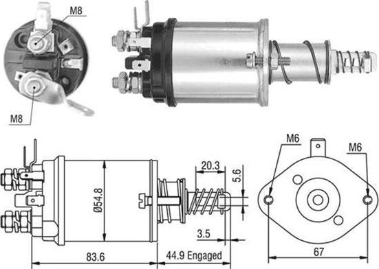 Magneti Marelli 940113050388 - Ievilcējrelejs, Starteris adetalas.lv