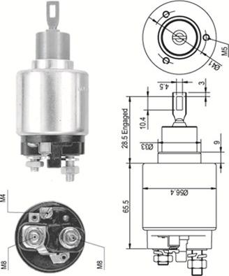 Magneti Marelli 940113050324 - Ievilcējrelejs, Starteris adetalas.lv