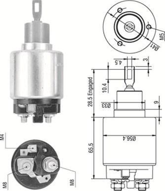 Magneti Marelli 940113050320 - Ievilcējrelejs, Starteris adetalas.lv