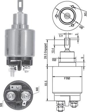 Magneti Marelli 940113050322 - Ievilcējrelejs, Starteris adetalas.lv