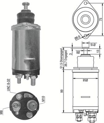 Magneti Marelli 940113050297 - Ievilcējrelejs, Starteris adetalas.lv