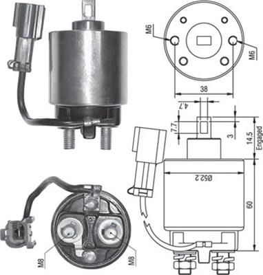 Magneti Marelli 940113050244 - Ievilcējrelejs, Starteris adetalas.lv