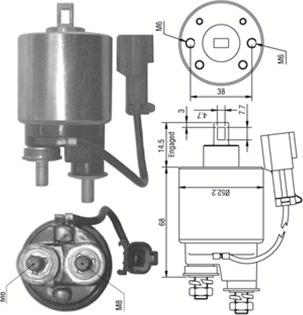 Magneti Marelli 940113050243 - Ievilcējrelejs, Starteris adetalas.lv