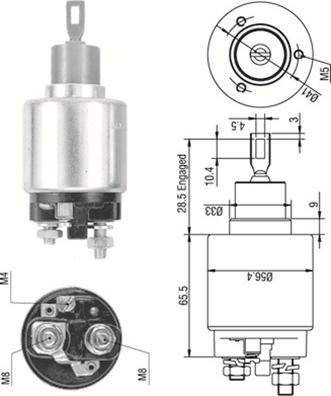 Magneti Marelli 940113050274 - Ievilcējrelejs, Starteris adetalas.lv