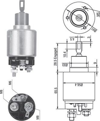 Magneti Marelli 940113050271 - Ievilcējrelejs, Starteris adetalas.lv