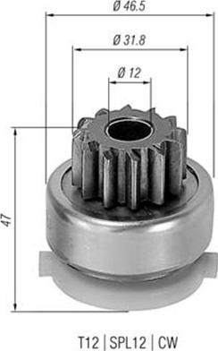 Magneti Marelli 940113020416 - Zobrats, Starteris adetalas.lv