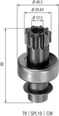 Magneti Marelli 940113020090 - Zobrats, Starteris adetalas.lv