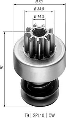 Magneti Marelli 940113020022 - Zobrats, Starteris adetalas.lv