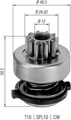 Magneti Marelli 940113020149 - Zobrats, Starteris adetalas.lv