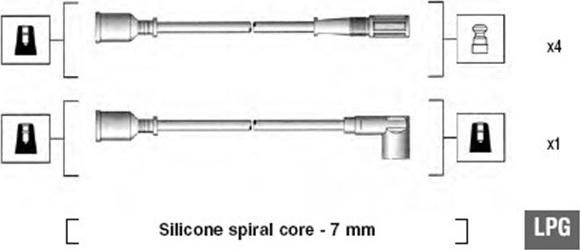 Magneti Marelli 941095570597 - Augstsprieguma vadu komplekts adetalas.lv