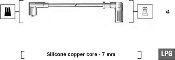 Magneti Marelli 941095870625 - Augstsprieguma vadu komplekts adetalas.lv