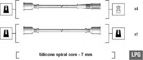 Magneti Marelli 941095340585 - Augstsprieguma vadu komplekts adetalas.lv