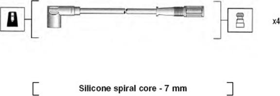 Magneti Marelli 941095720610 - Augstsprieguma vadu komplekts adetalas.lv