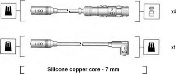 Magneti Marelli 941055050530 - Augstsprieguma vadu komplekts adetalas.lv