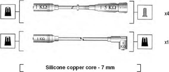 Magneti Marelli 941055060531 - Augstsprieguma vadu komplekts adetalas.lv