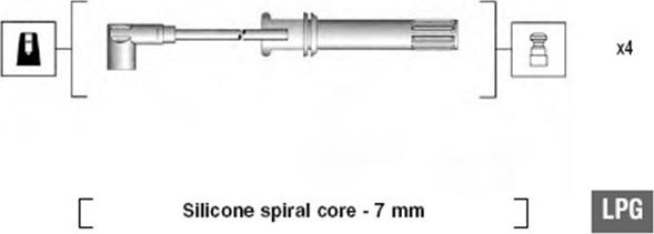 Magneti Marelli 941105160640 - Augstsprieguma vadu komplekts adetalas.lv