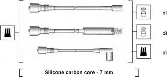 Magneti Marelli 941125370687 - Augstsprieguma vadu komplekts adetalas.lv