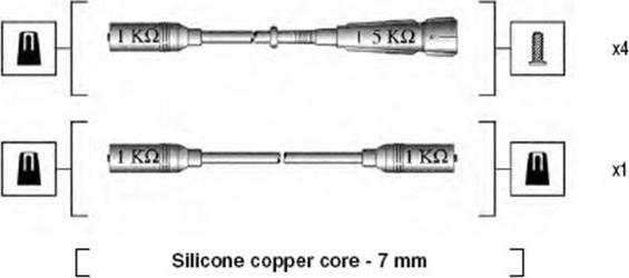 Magneti Marelli 941175140755 - Augstsprieguma vadu komplekts adetalas.lv