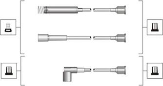 Magneti Marelli 941319170047 - Augstsprieguma vadu komplekts adetalas.lv