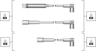 Magneti Marelli 941319170020 - Augstsprieguma vadu komplekts adetalas.lv