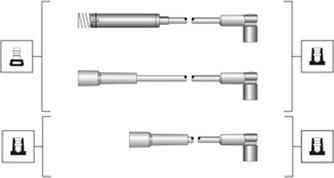 Magneti Marelli 941319170072 - Augstsprieguma vadu komplekts adetalas.lv