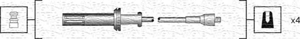 Magneti Marelli 941318111054 - Augstsprieguma vadu komplekts adetalas.lv