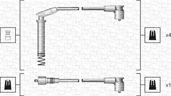 Magneti Marelli 941318111154 - Augstsprieguma vadu komplekts adetalas.lv