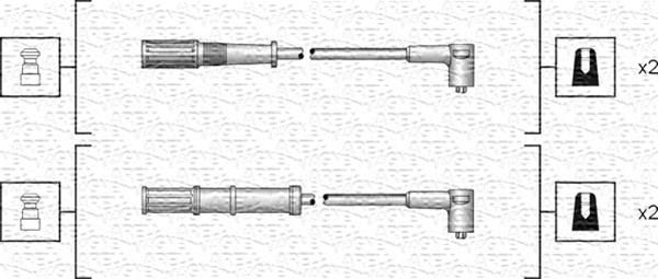 Magneti Marelli 941318111161 - Augstsprieguma vadu komplekts adetalas.lv