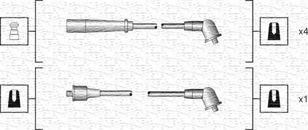 Magneti Marelli 941318111185 - Augstsprieguma vadu komplekts adetalas.lv