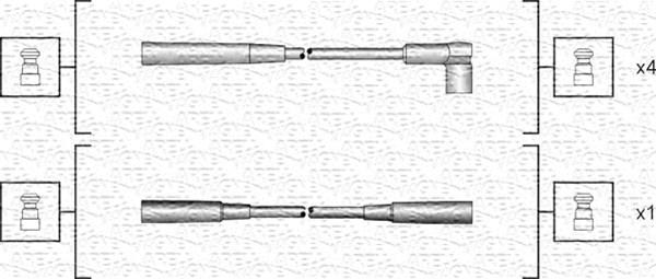 Magneti Marelli 941318111124 - Augstsprieguma vadu komplekts adetalas.lv