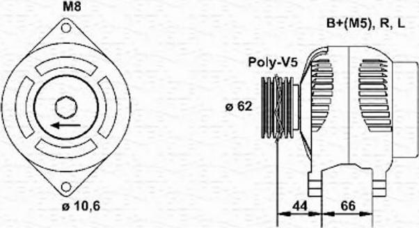 Magneti Marelli 943346091010 - Ģenerators adetalas.lv