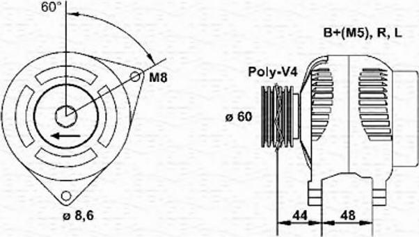 Magneti Marelli 943346063010 - Ģenerators adetalas.lv