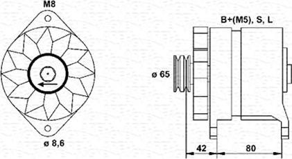 Magneti Marelli 943346023010 - Ģenerators adetalas.lv