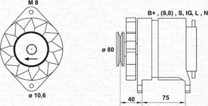 Magneti Marelli 943346136010 - Ģenerators adetalas.lv