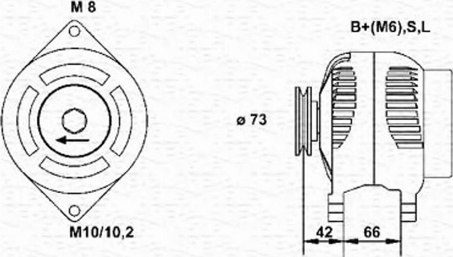 Magneti Marelli 943346133010 - Ģenerators adetalas.lv