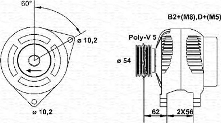 Magneti Marelli 943355047010 - Ģenerators adetalas.lv