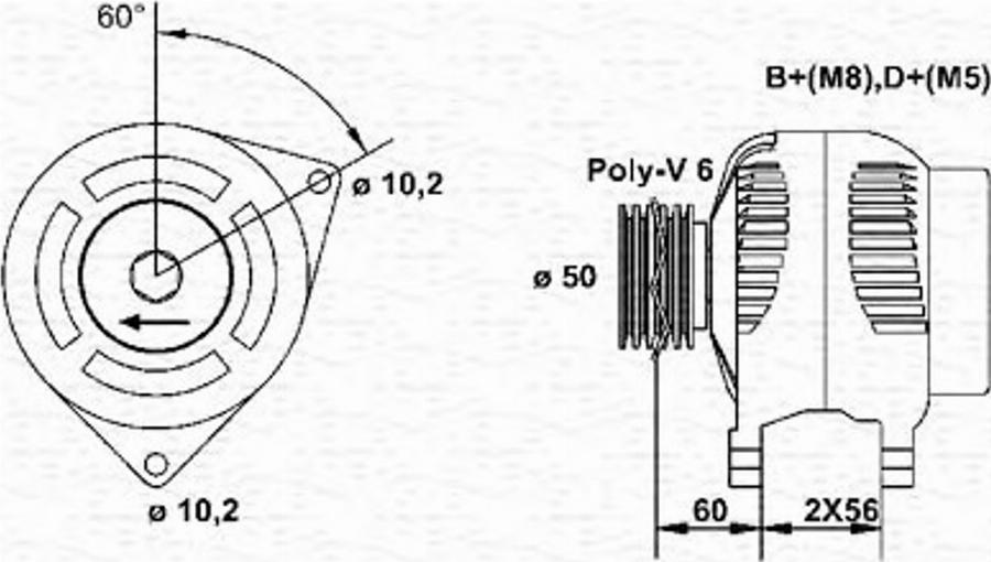 Magneti Marelli 943 35 505 401 0 - Ģenerators adetalas.lv