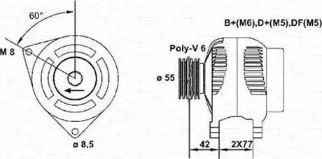 Magneti Marelli 9433 550 140 10 - Ģenerators adetalas.lv