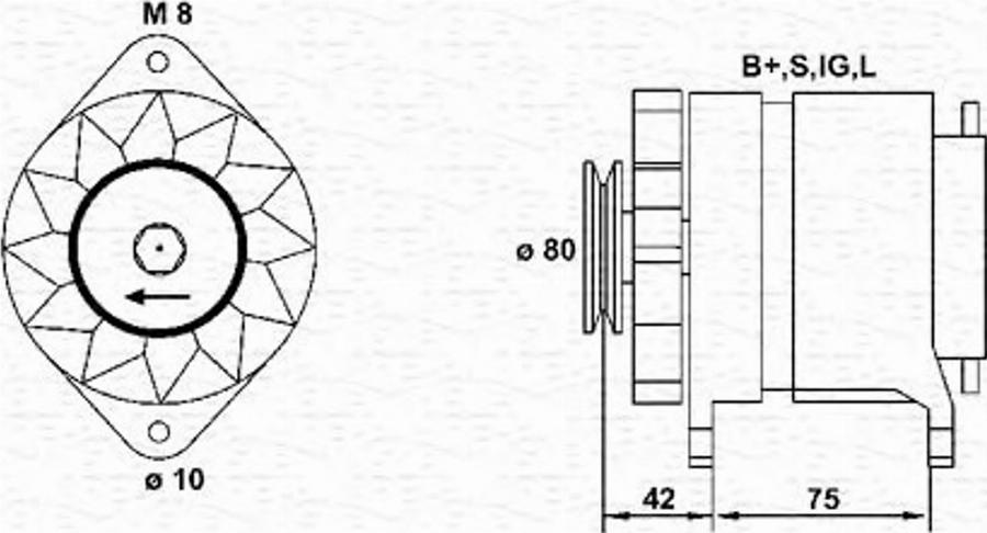 Magneti Marelli 943355076010 - Ģenerators adetalas.lv