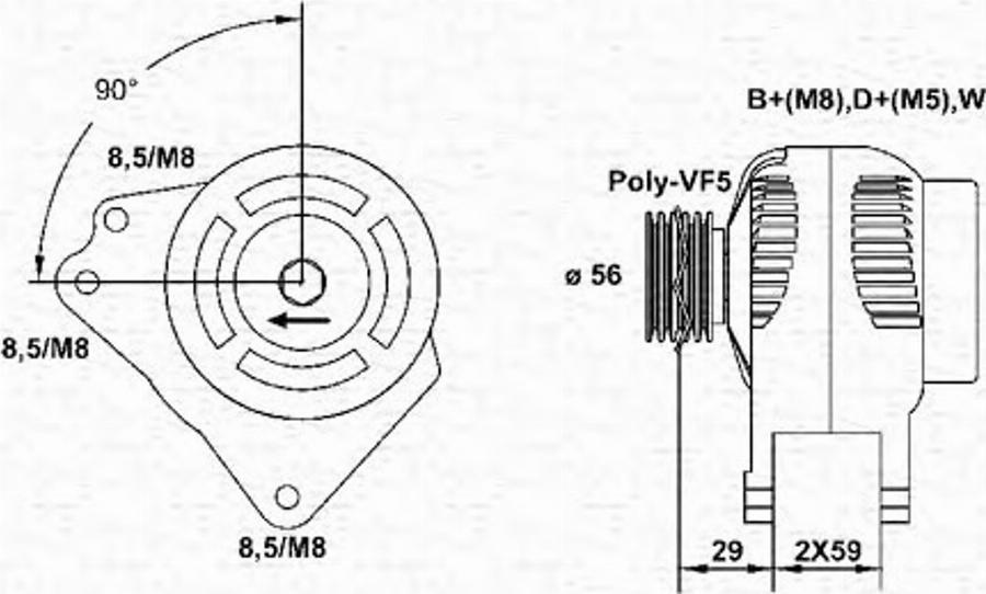 Magneti Marelli 943355117010 - Ģenerators adetalas.lv