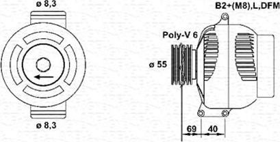 Magneti Marelli 943355138010 - Ģenerators adetalas.lv