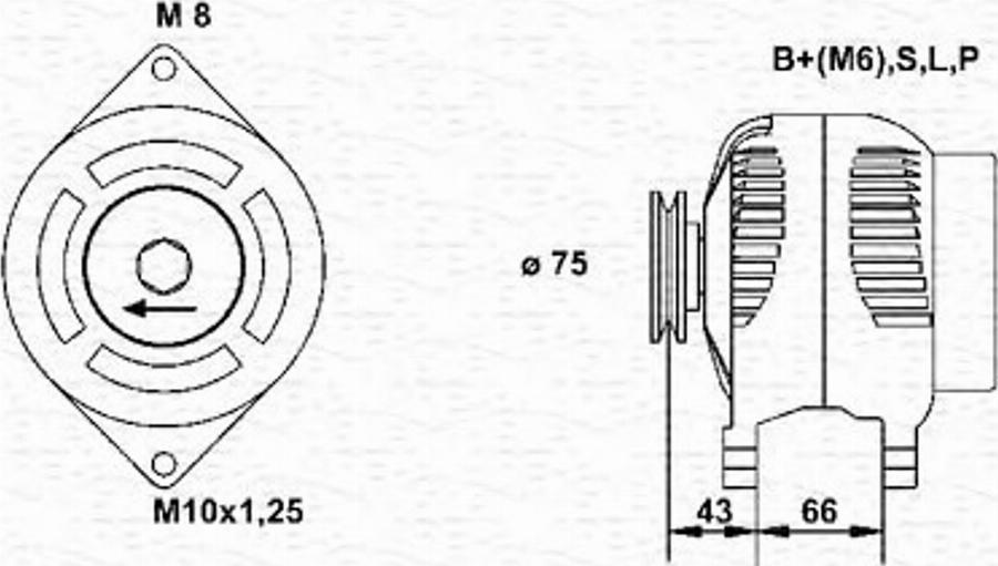 Magneti Marelli 943355172010 - Ģenerators adetalas.lv