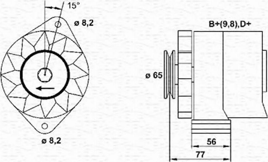 Magneti Marelli 943356444010 - Ģenerators adetalas.lv