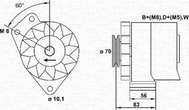 Magneti Marelli 943356510010 - Ģenerators adetalas.lv