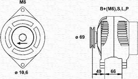 Magneti Marelli 943356579010 - Ģenerators adetalas.lv