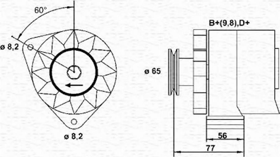 Magneti Marelli 943356668010 - Ģenerators adetalas.lv