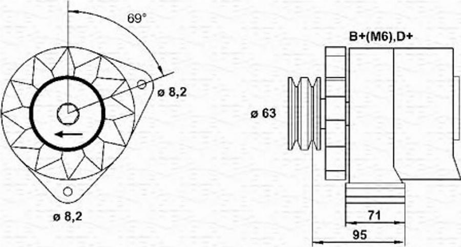 Magneti Marelli 943356689010 - Ģenerators adetalas.lv