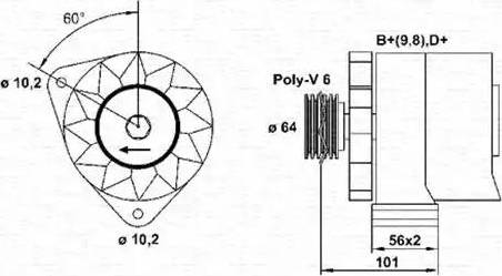 Magneti Marelli 943356623010 - Ģenerators adetalas.lv