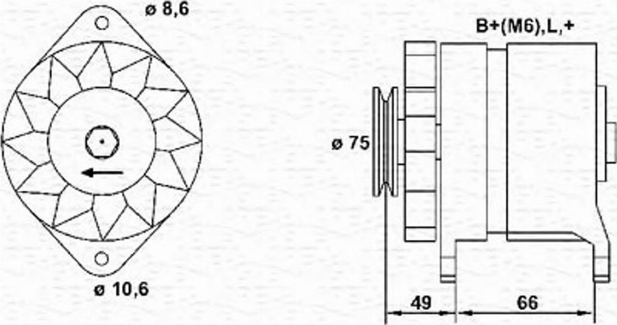 Magneti Marelli 943 35 619 101 0 - Ģenerators adetalas.lv